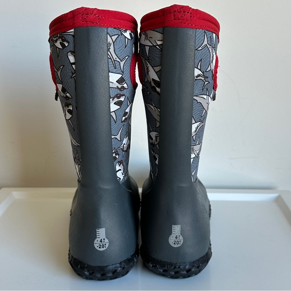 Bogs Winter Snow Boots K Durham Grasp Waterproof Insulated Shark Youth Size 3 - Picture 10 of 17